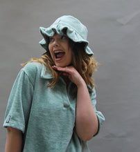 Load image into Gallery viewer, Seaweed Frilly Bucket Hat
