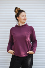 Load image into Gallery viewer, Gots Certified Organic Jersey Aubergine Tee
