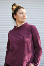 Load image into Gallery viewer, Gots Certified Organic Jersey Aubergine Tee
